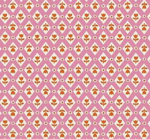 Favourite Flowers - Ruby Star Society (Per ½ Meter)