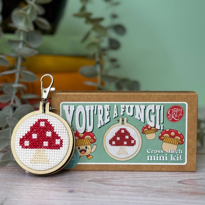 'You're a Fungi!' | Mini Matchbox Cross Stitch Kit