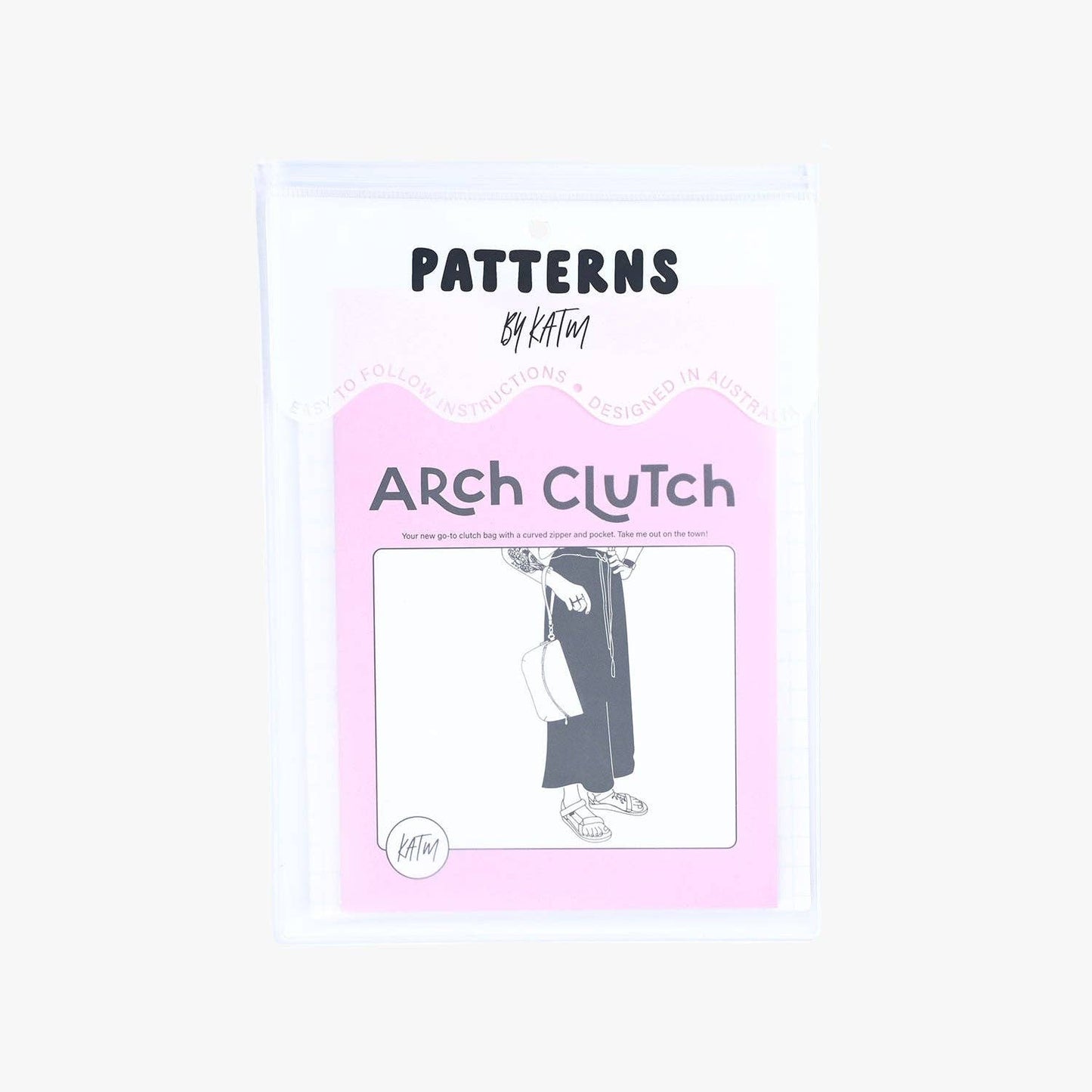 Arch Clutch Printed Sewing Pattern by KATM
