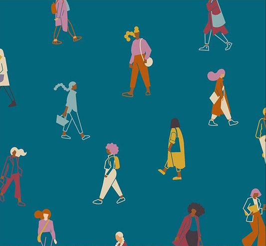 To & Fro (Teal) - Ruby Star Society (Per ½ Meter)