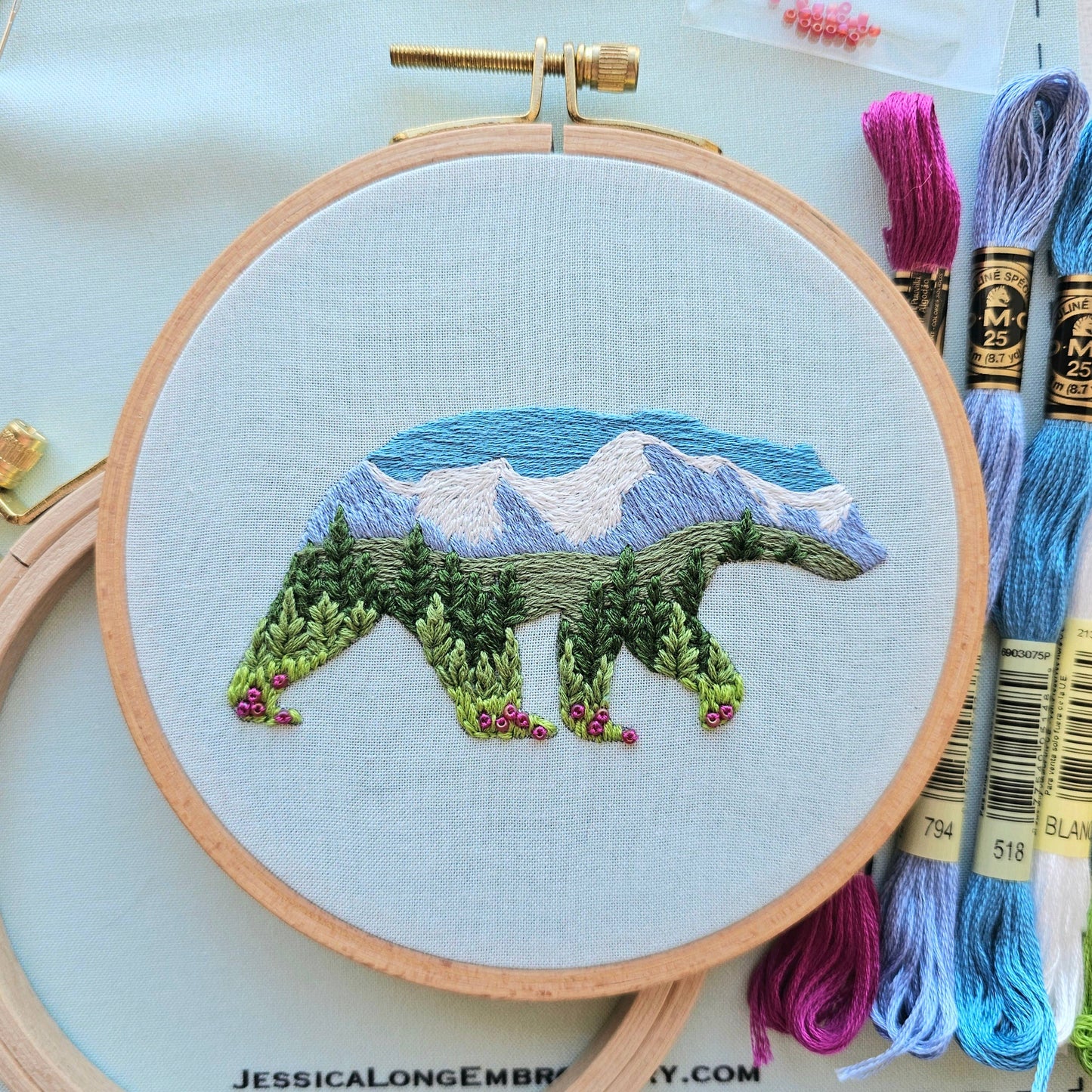 Mountain Bear - Embroidery Kit
