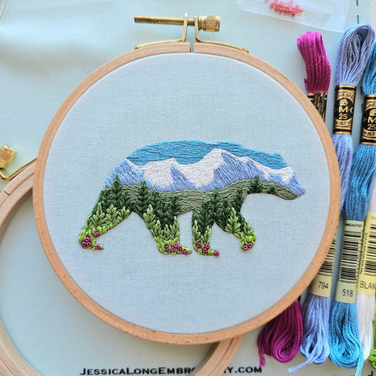 Mountain Bear - Embroidery Kit