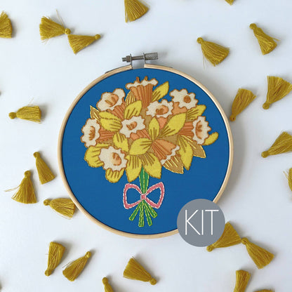 Daffodil - Embroidery Kit - Beginners