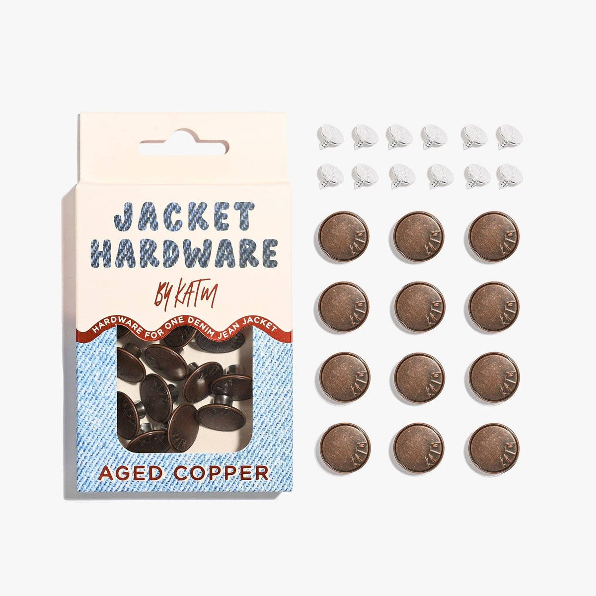 Jacket Hardware Kit | Silver, Matte Black & Aged Copper