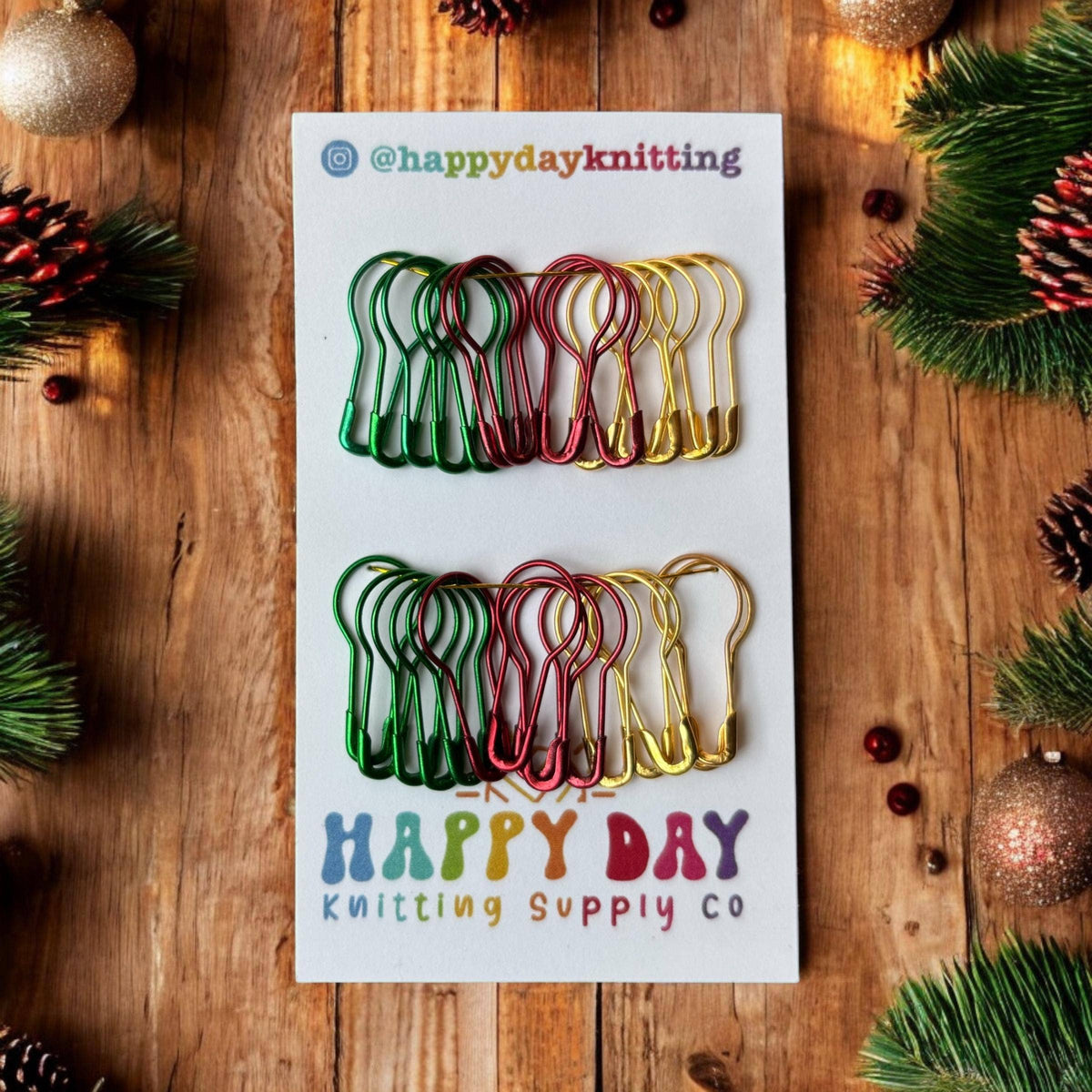 Christmas Bulb Stitch Markers (Set of 30)