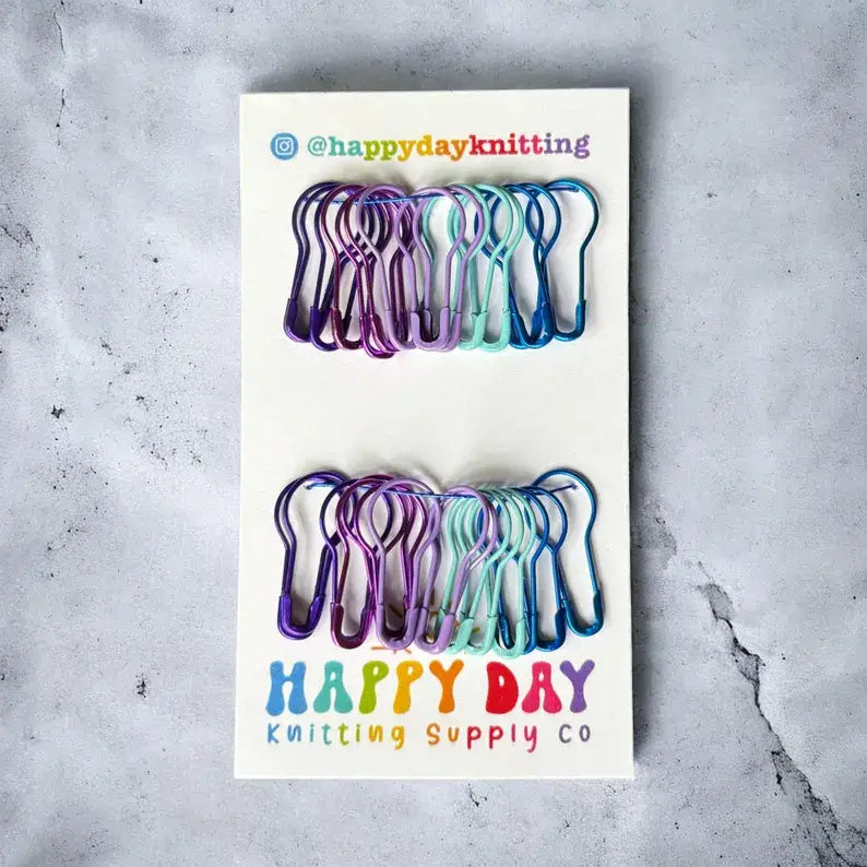 40 Locking Bulb Pin Stitch Markers - Happy Day Knitting