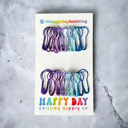 40 Locking Bulb Pin Stitch Markers - Happy Day Knitting