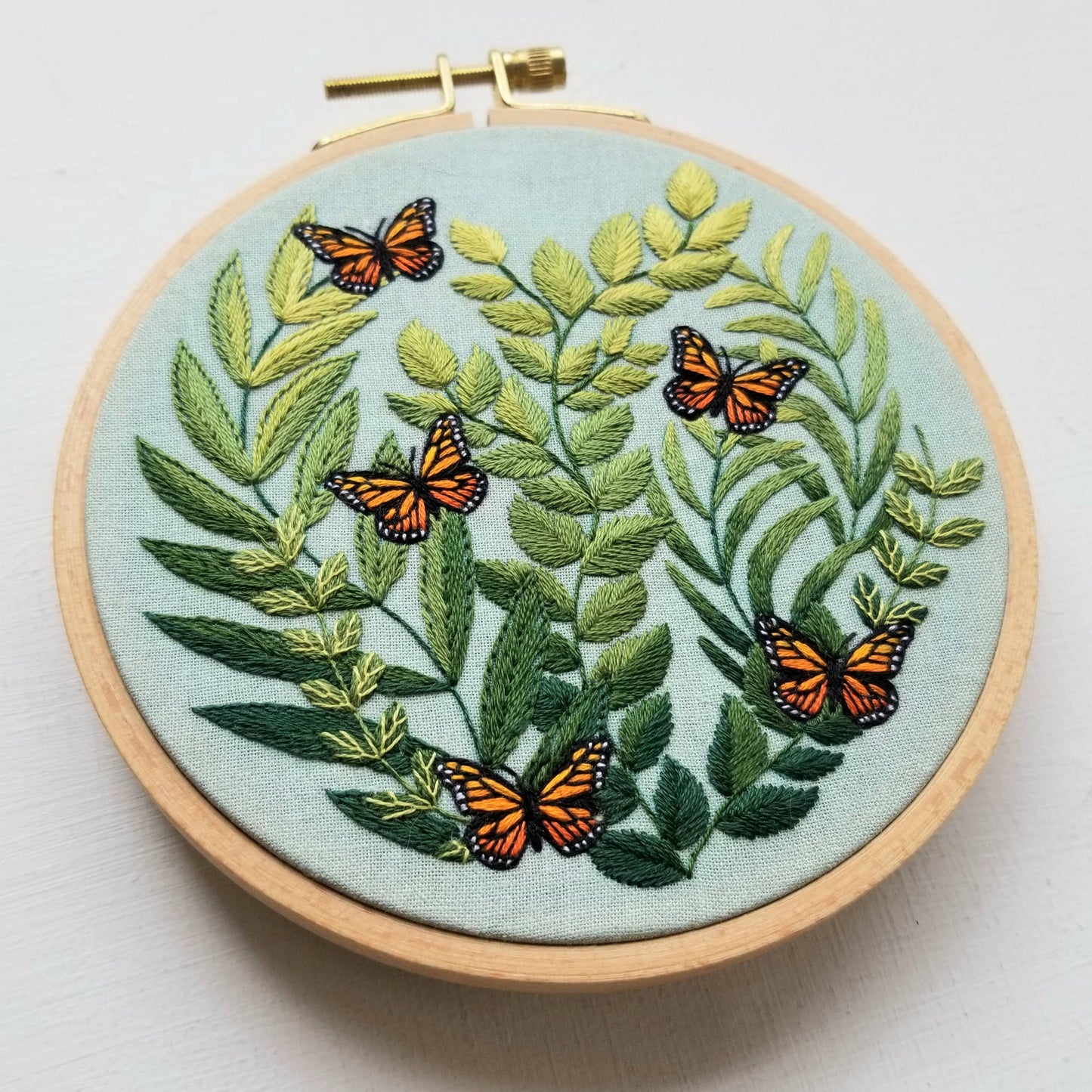 "Love Grows" butterfly - Embroidery Kit