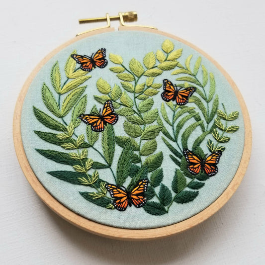 "Love Grows" butterfly - Embroidery Kit