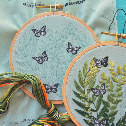 "Love Grows" butterfly - Embroidery Kit