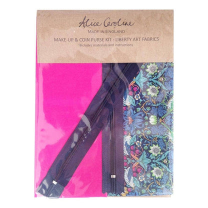 Liberty Tana Lawn Mixed Colours Make-Up & Coin Purse Kit