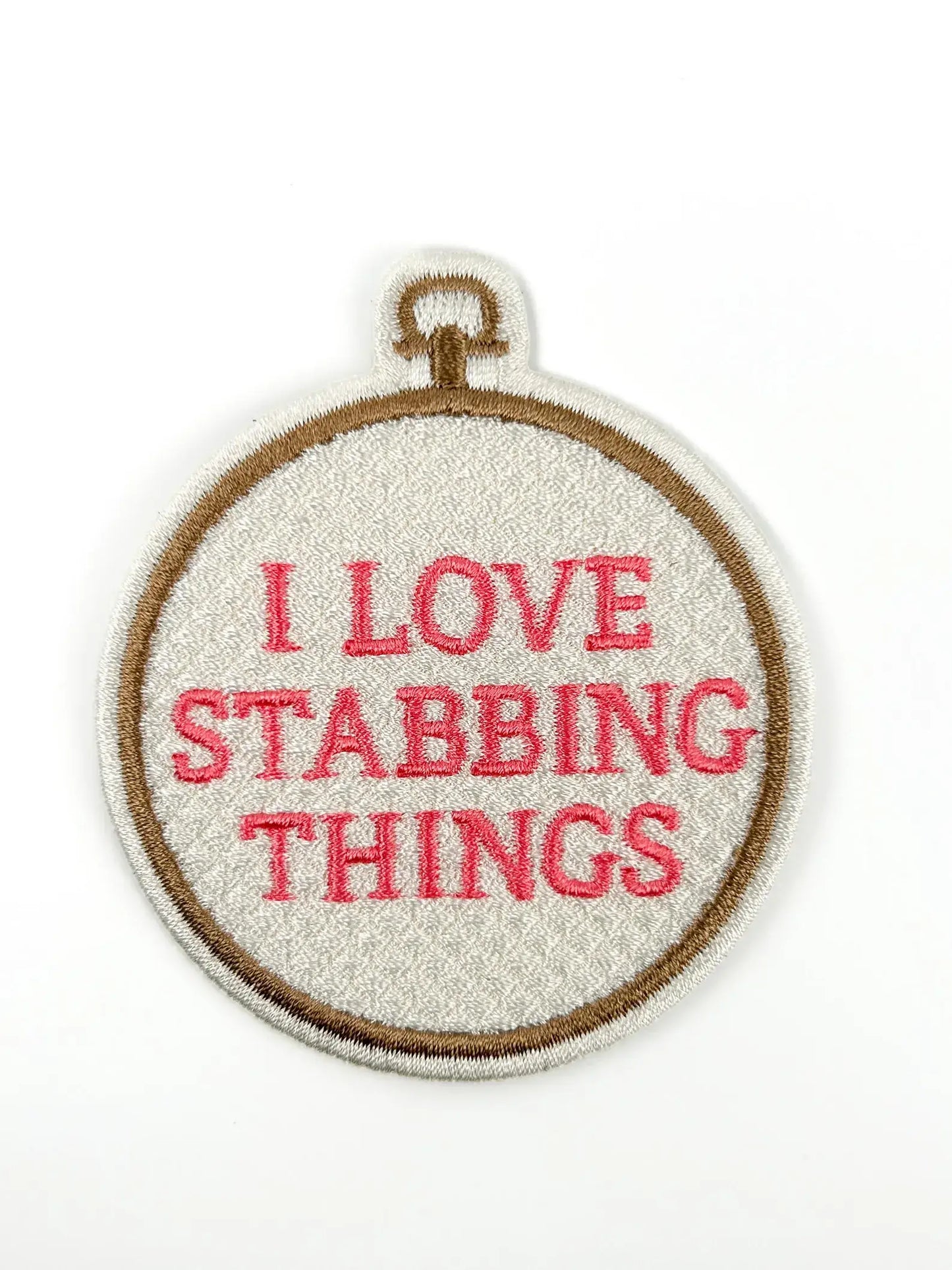 I Love Stabbing Things Iron-On Patch
