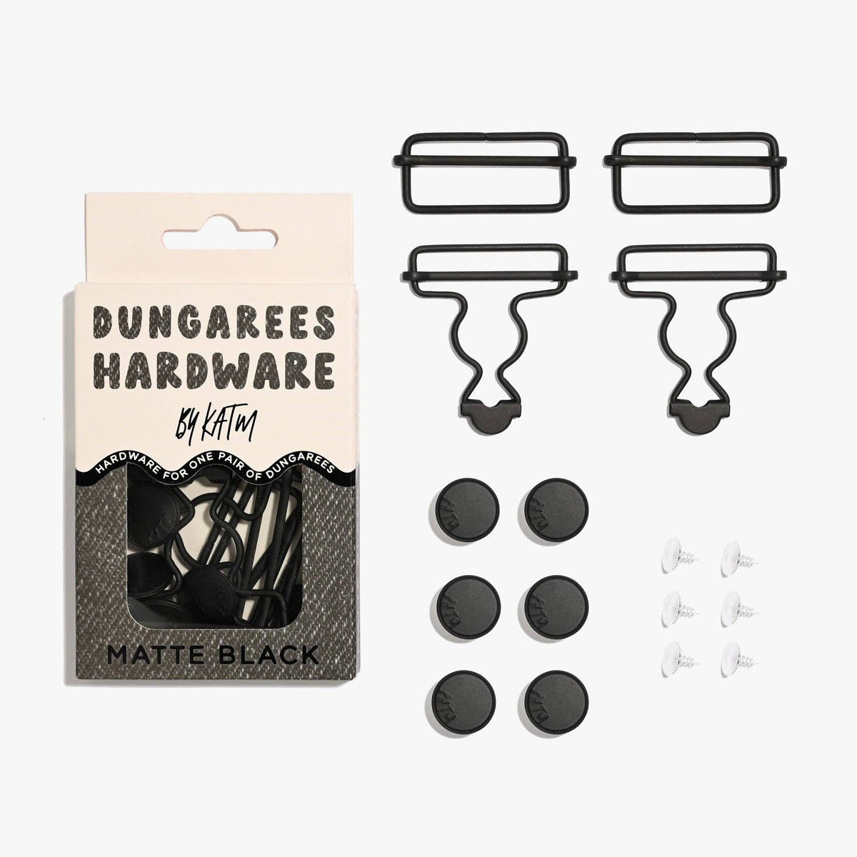 Dungarees Hardware Kit | Aged Brass, Sliver & Matte Black