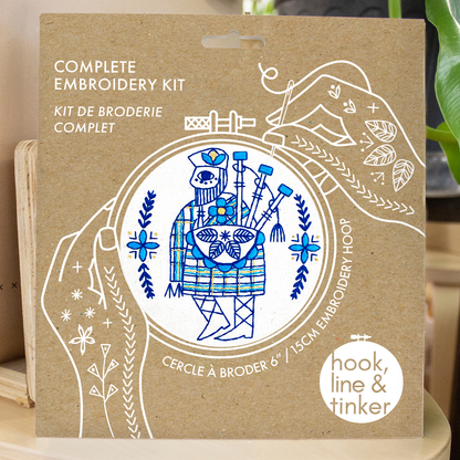 Bagpiper - Complete Embroidery Kit