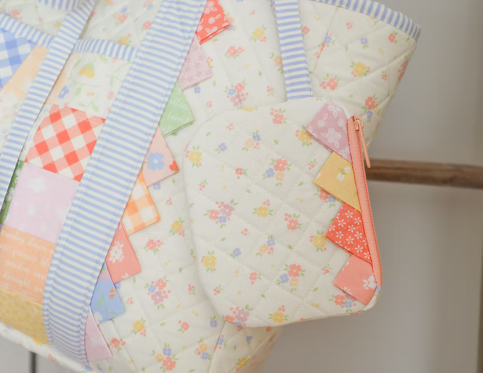 Quilted Tote & Wristlet Pattern By My Sew Quilty Life (Printed)