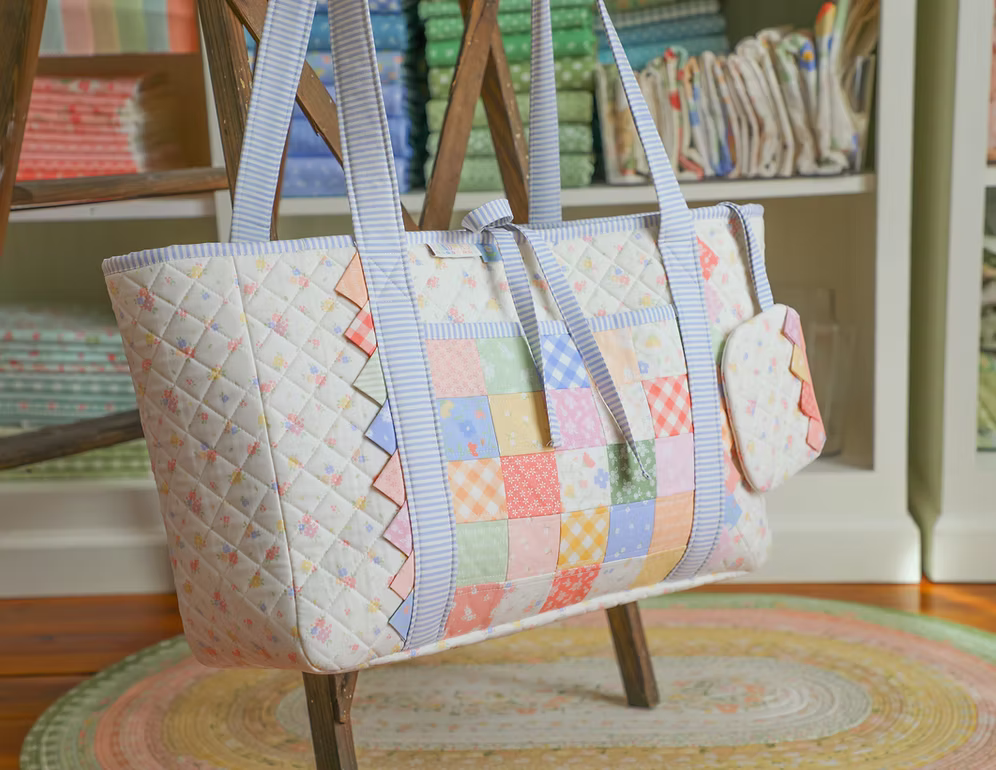 Quilted Tote & Wristlet Pattern By My Sew Quilty Life (Printed)