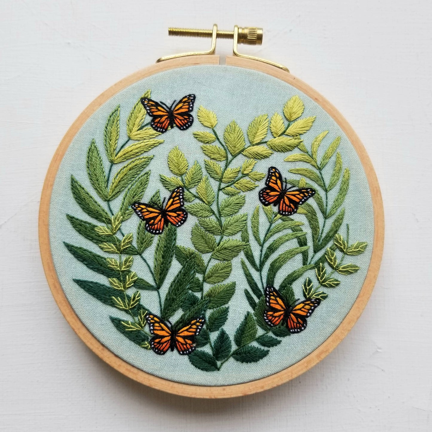 "Love Grows" butterfly - Embroidery Kit