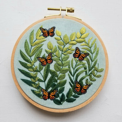 "Love Grows" butterfly - Embroidery Kit
