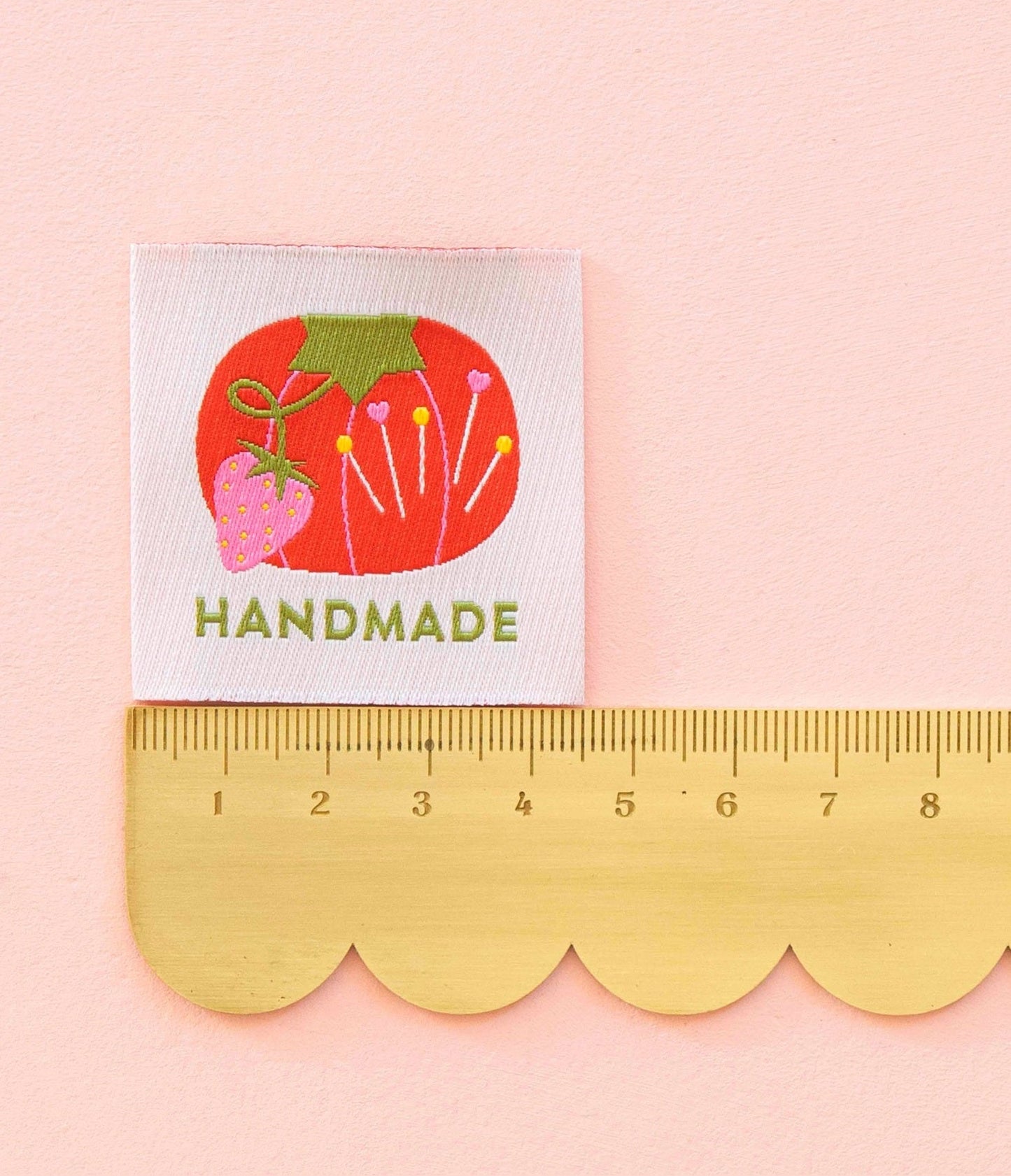 Tomato Pin Cushion Handmade Large Sewing Labels by Sarah Hearts