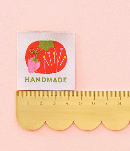 Tomato Pin Cushion Handmade Large Sewing Labels by Sarah Hearts