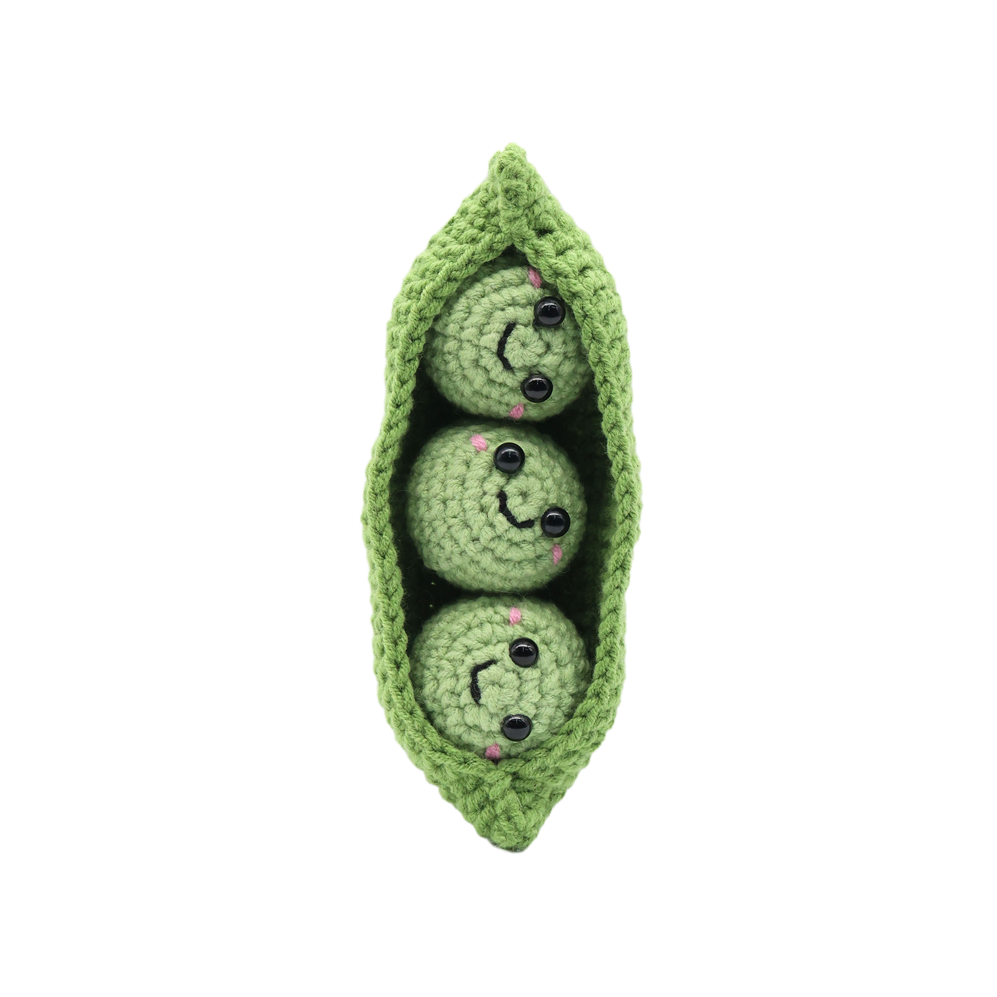 Peas in a Pod Keychain - DIY Crochet Kit
