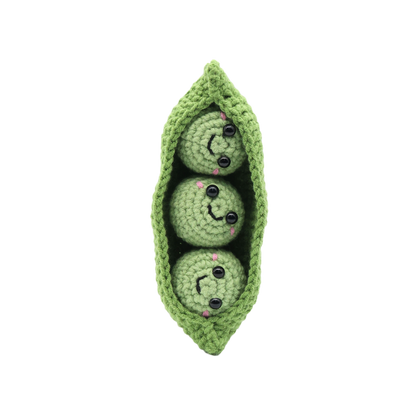 Peas in a Pod Keychain - DIY Crochet Kit