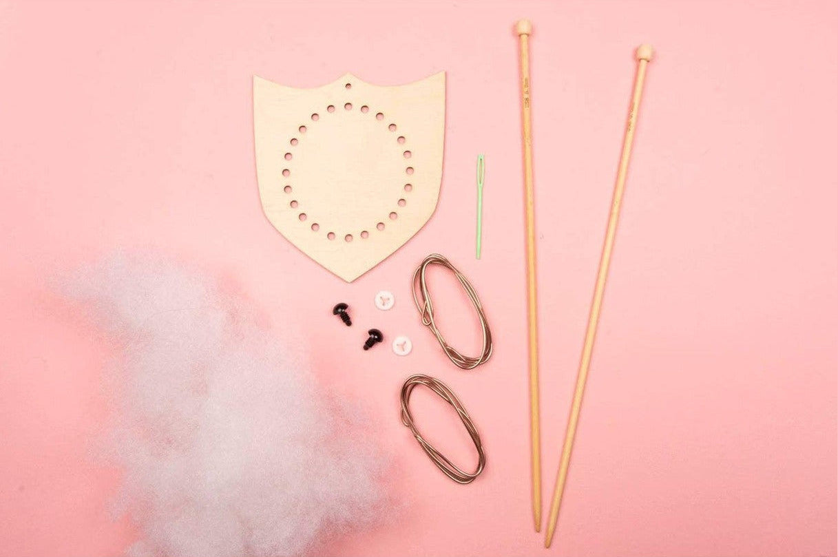 Mini Deer Head Knitting Kit by Sincerely Louise