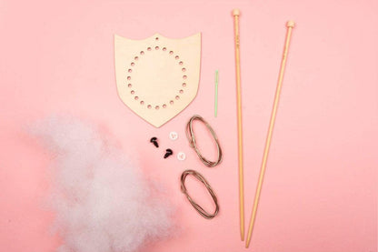 Mini Deer Head Knitting Kit by Sincerely Louise