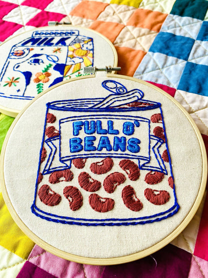 Beans - Complete Embroidery Kit