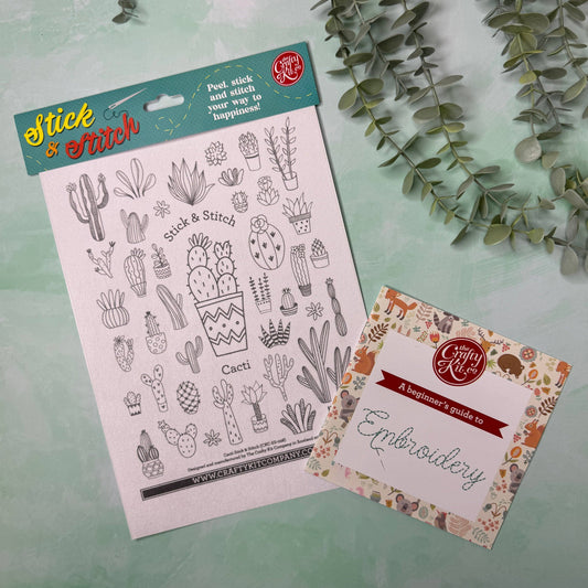Cacti Stick & Stitch Embroidery
