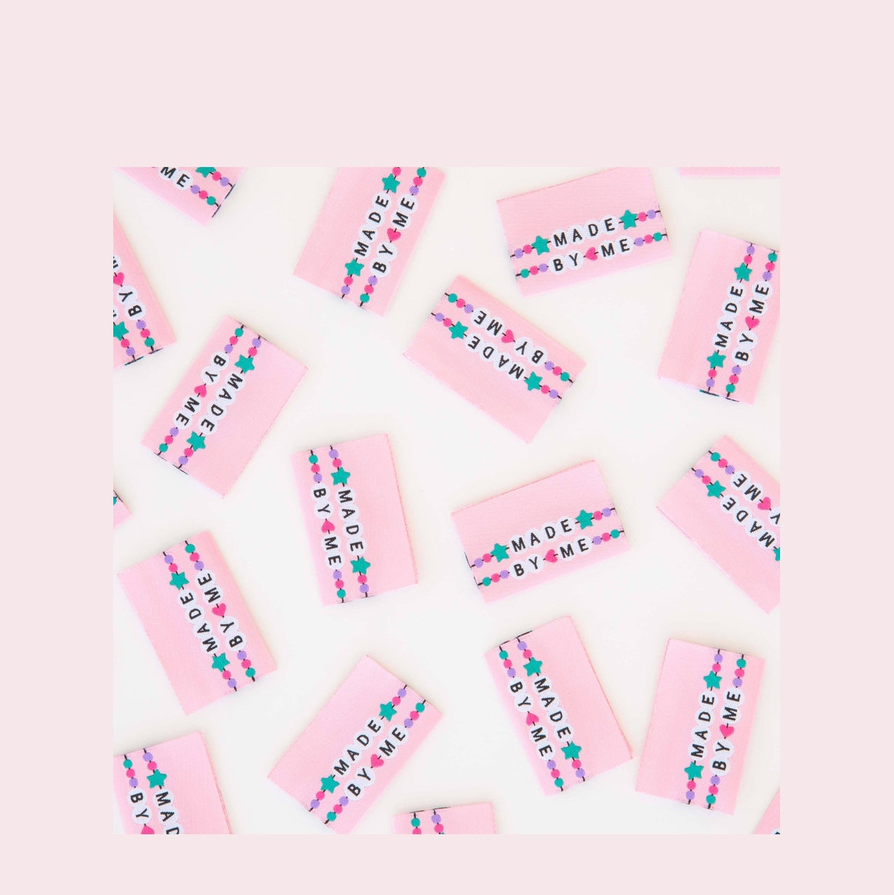 Made by Me Friendship Bracelet - Sewing Woven Labels by Sarah Hearts