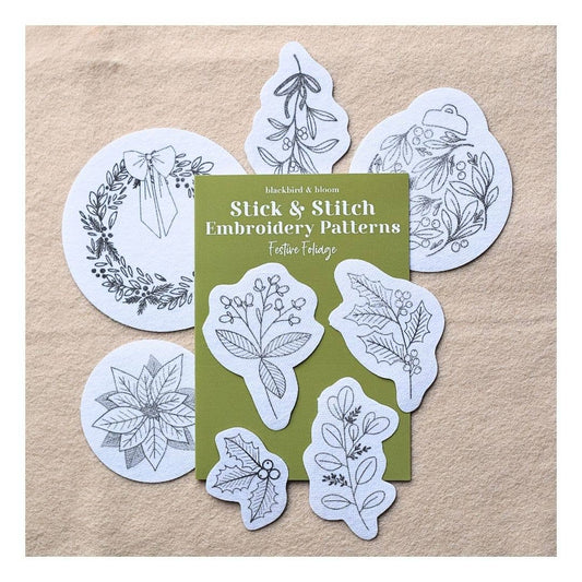 Stick & Stitch Embroidery Packs by Blackbird & Bloom (Various Designs)