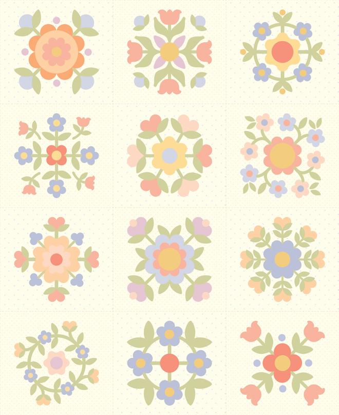 Pastel Prairie by My Sew Quilty Life - 36"x44" Panel (Sold Per Panel)