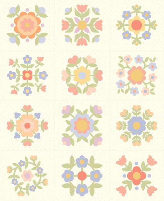 Pastel Prairie by My Sew Quilty Life - 36"x44" Panel (Sold Per Panel)