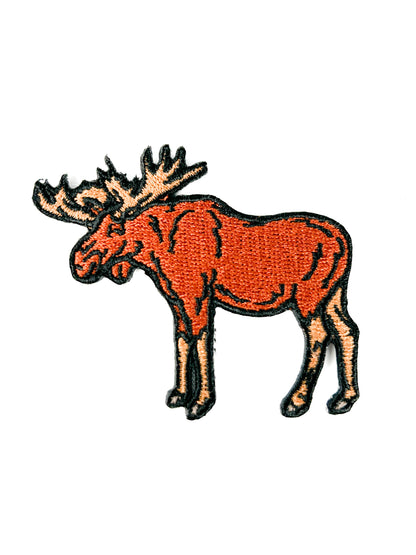 Moose - Embroidered Iron-On Patch