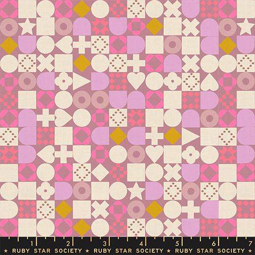 Lofi Linen - Lilac - Ruby Star Society (Per ½ Meter)