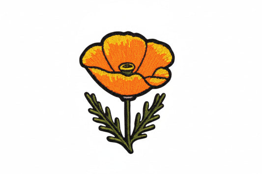 California Golden Poppy Iron-On Patch