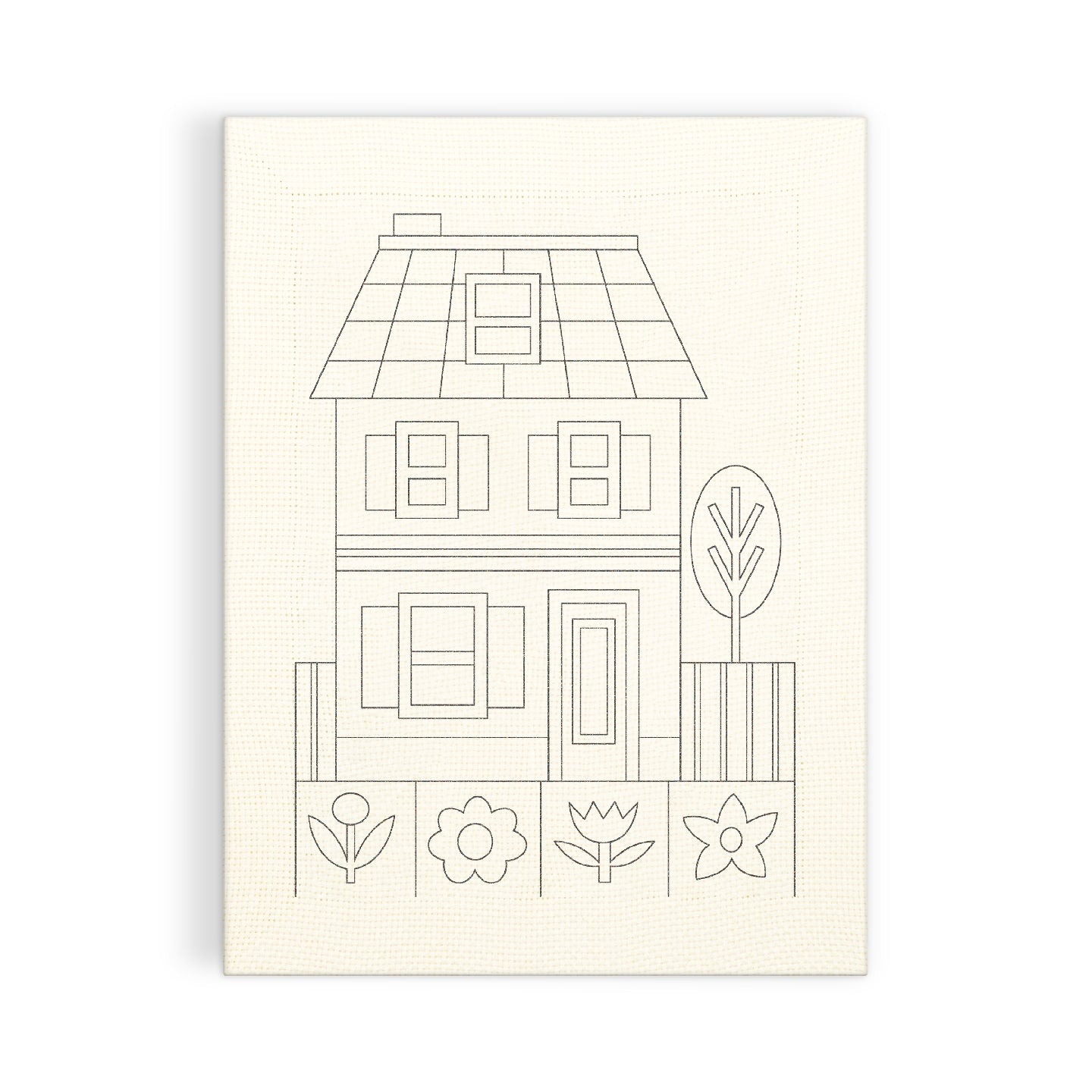 Cozy Cottage Punch Needle Kit by (artist) Molly Egan