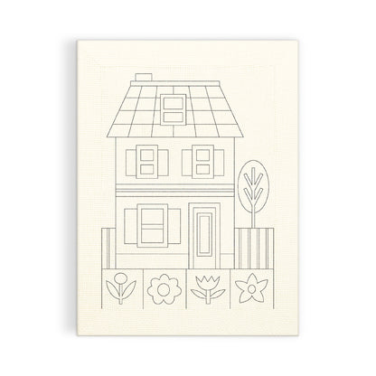 Cozy Cottage Punch Needle Kit by (artist) Molly Egan