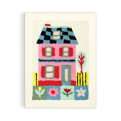 Cozy Cottage Punch Needle Kit by (artist) Molly Egan