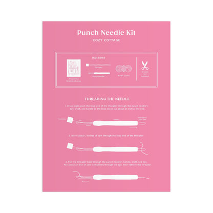 Cozy Cottage Punch Needle Kit by (artist) Molly Egan