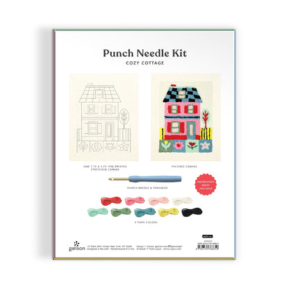 Cozy Cottage Punch Needle Kit by (artist) Molly Egan