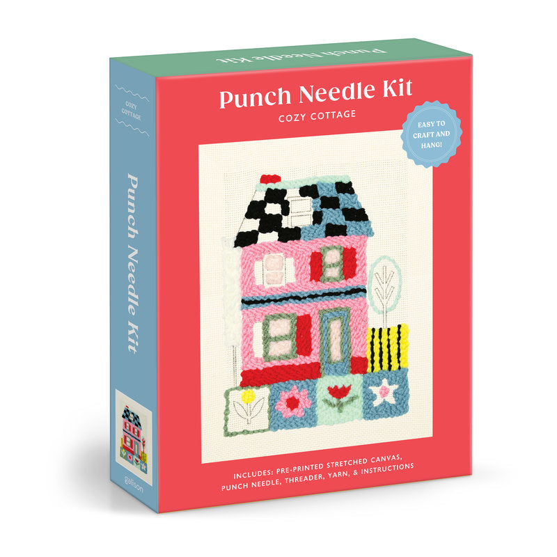 Cozy Cottage Punch Needle Kit by (artist) Molly Egan