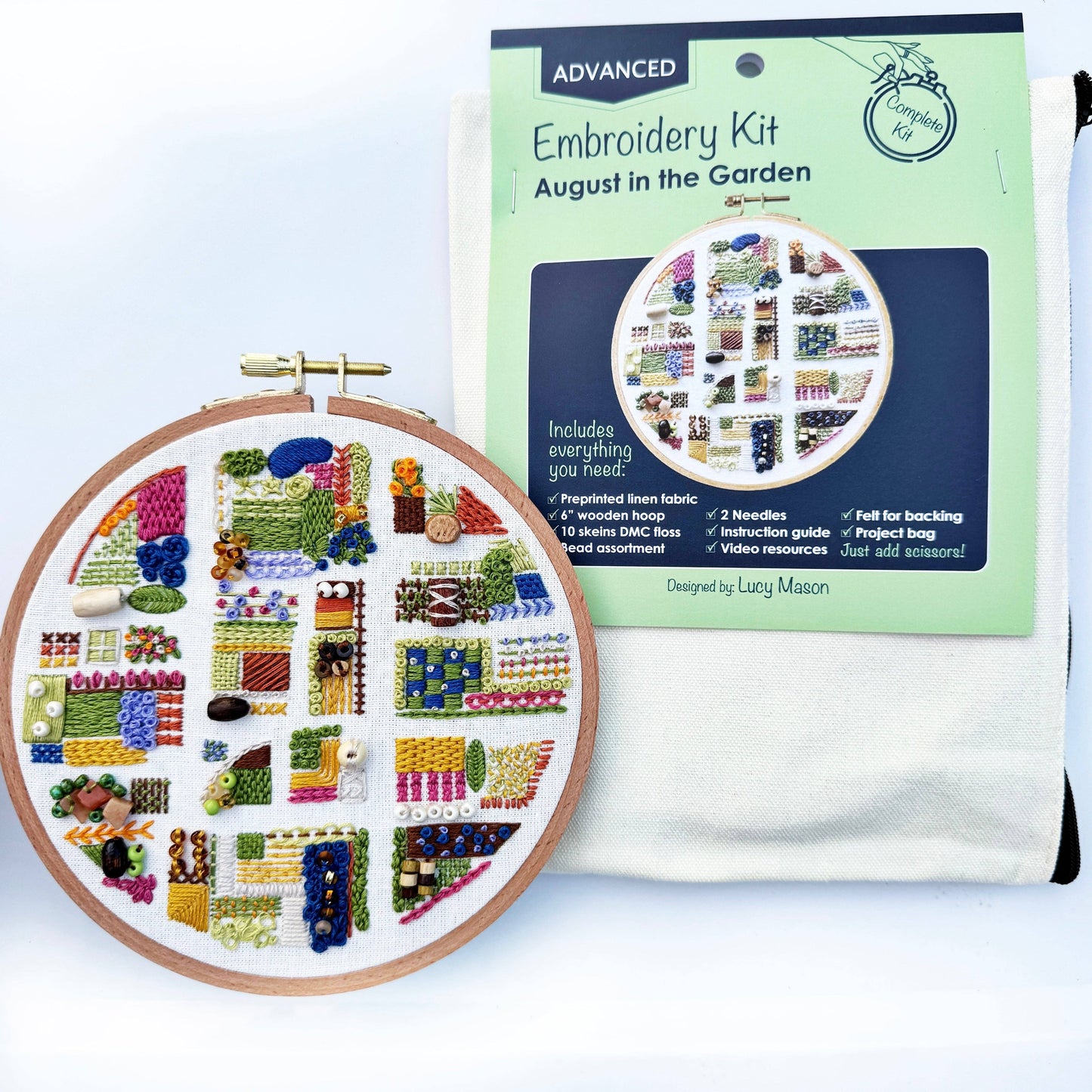 August in the Garden - Advanced Embroidery Kit