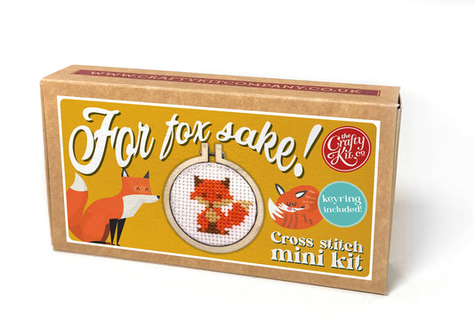 'For Fox Sake!' | Mini Matchbox Cross Stitch Kit