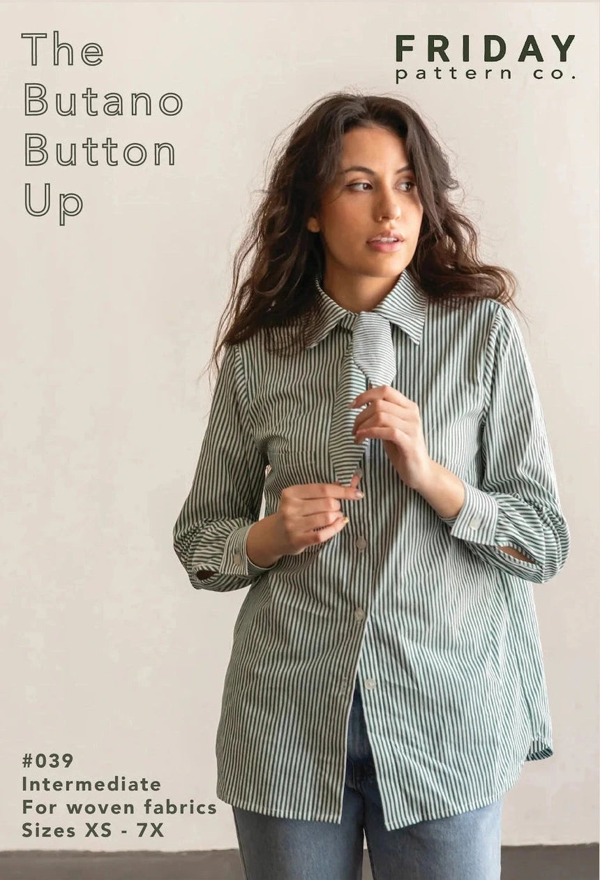 Butano Button Up - Sizes XS-7X - Paper Pattern