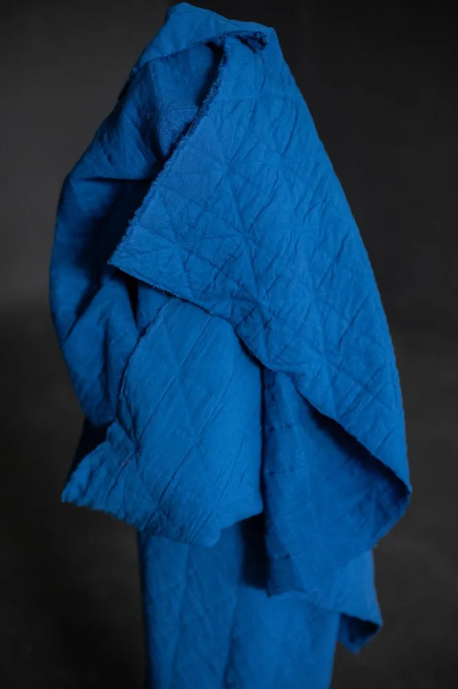 Blue Pop Jacquard Cotton - Merchant & Mills (Per ½ Meter)