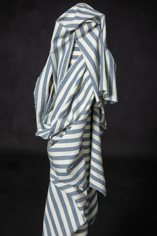 Amalfi Organic Cotton - Linen Stripe - Merchant & Mills (Per ½ Meter)