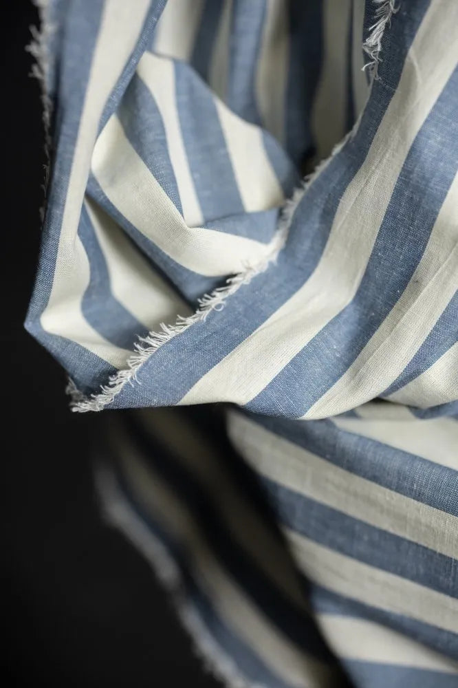 Amalfi Organic Cotton - Linen Stripe - Merchant & Mills (Per ½ Meter)