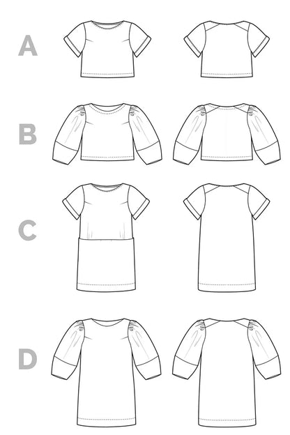 Cielo Top + Dress - Size 0-20 - Closet Core Patterns